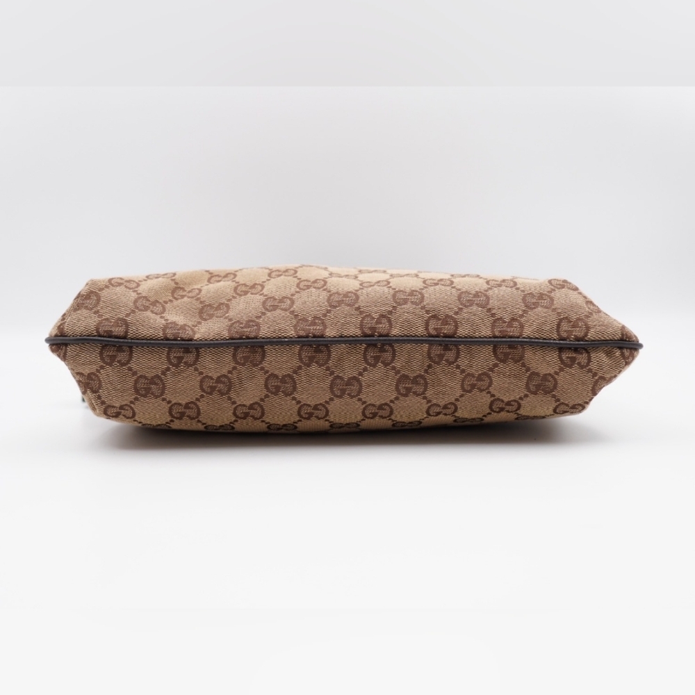 CD53 💖 GUCCI Monogram Web Flat Messenger Crossbody - Picture 9 of 12